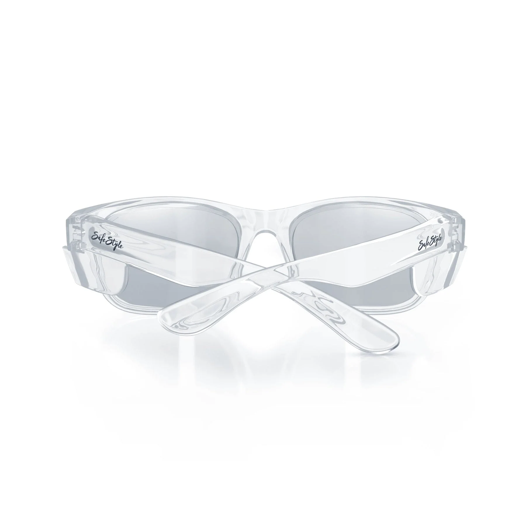 Classic Clear Frame Photochromic Hybrid Safety Glasses - Image 4