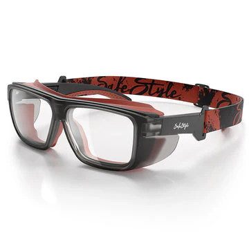 Converts Matte Graphite/Red Frame Clear Lens - Image 5