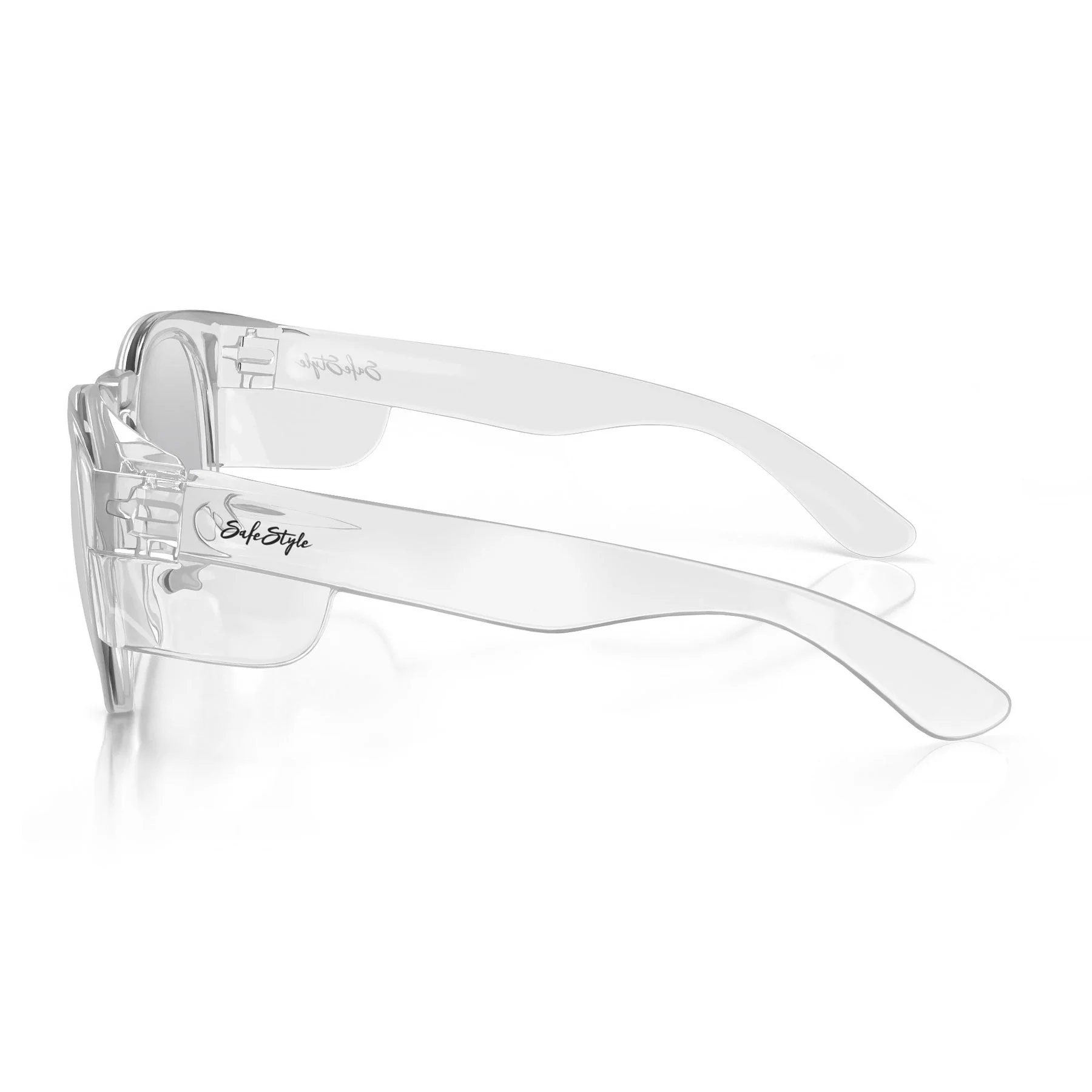 Cruisers Clear Frame Photochromic Hybrid Safety Glasses - Image 3