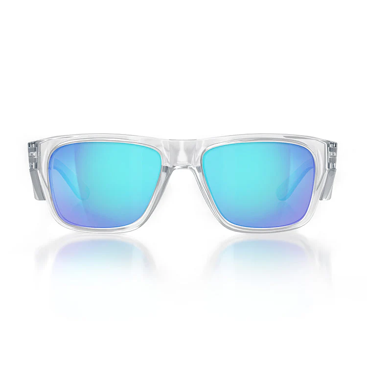 Fusions Clear Frame/Mirror Blue Polarised UV400 - Image 2