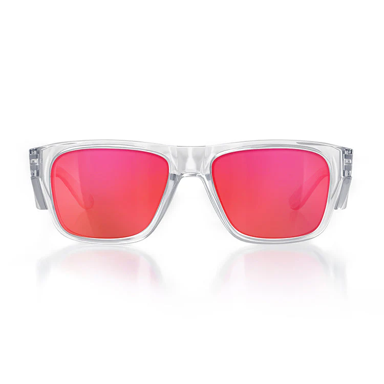 Fusions Clear Frame/Mirror Red Polarised UV400 - Image 2