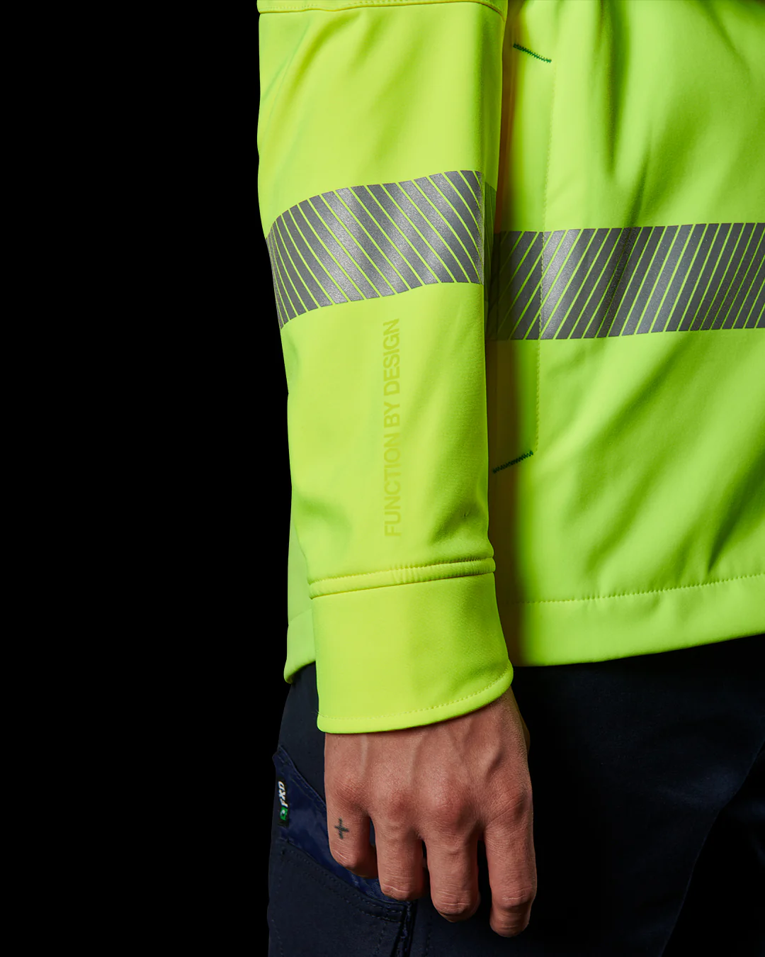 FXD WO3T Hi Vis Softshell Work Jacket - Image 6