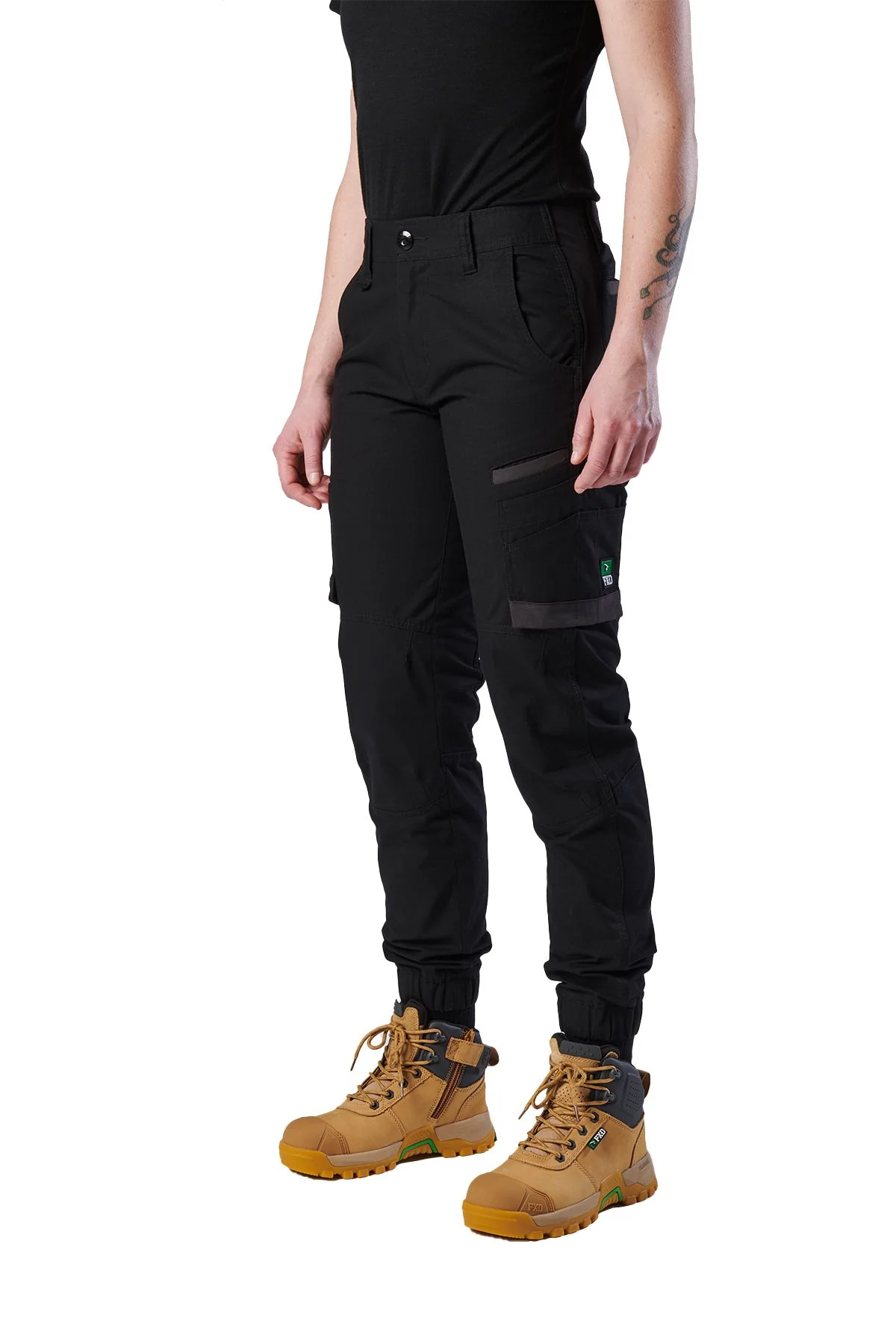 FXD WP8W Womens Cuffed Lightweight Ripstop Work Pant - Image 5