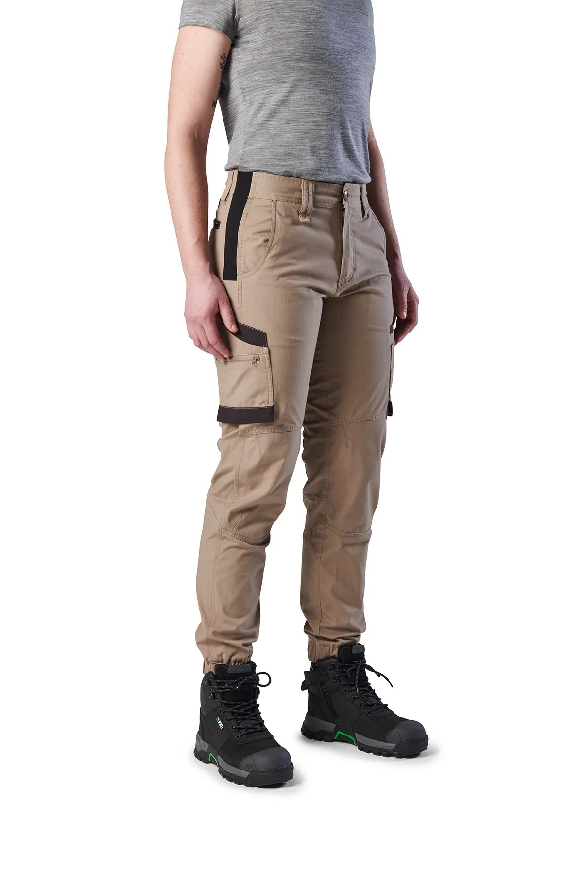 FXD WP8W Womens Cuffed Lightweight Ripstop Work Pant - Image 7