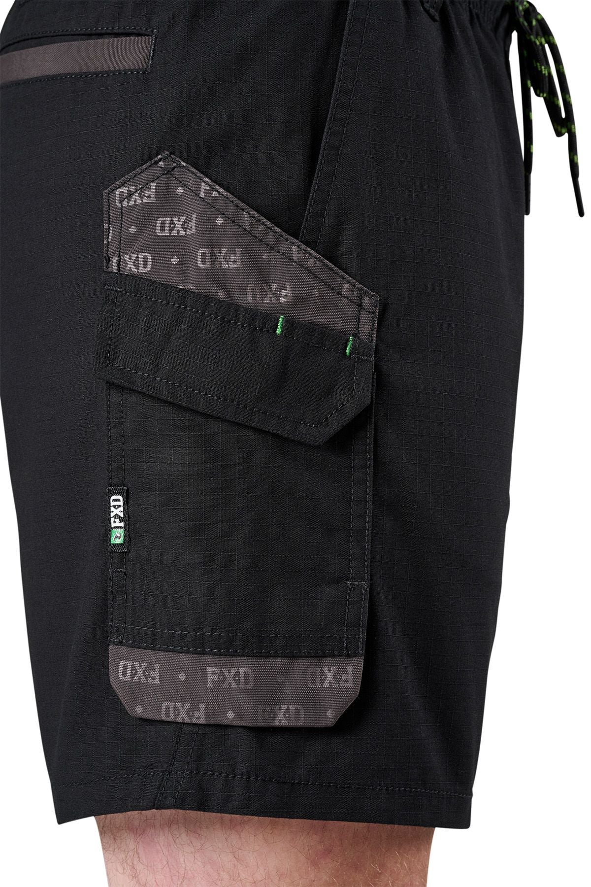FXD WS7 Elastic Waist Lightweight Ripstop Cargo Short - Image 9