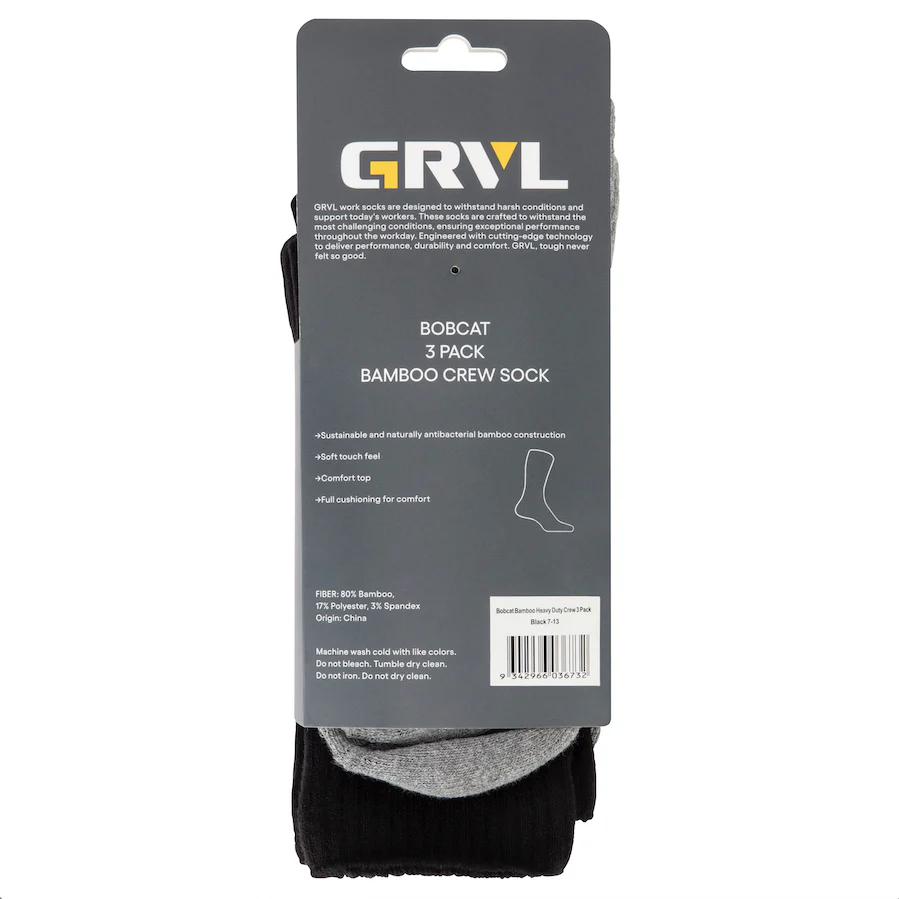 GRVL Bobcat Bamboo 3 Pack Socks - Image 3