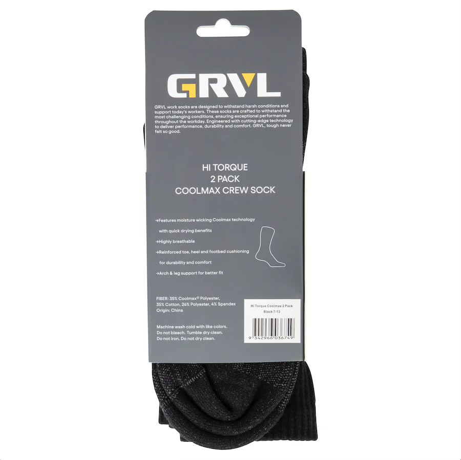GRVL Hi Torque Tech Coolmax 2 Pack Socks - Image 3