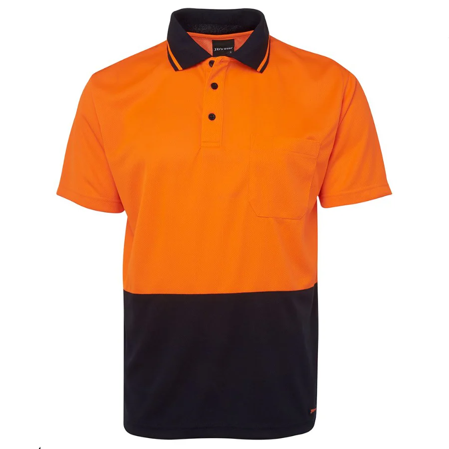 Hi Vis Non Cuff Tradie Polo - Image 4