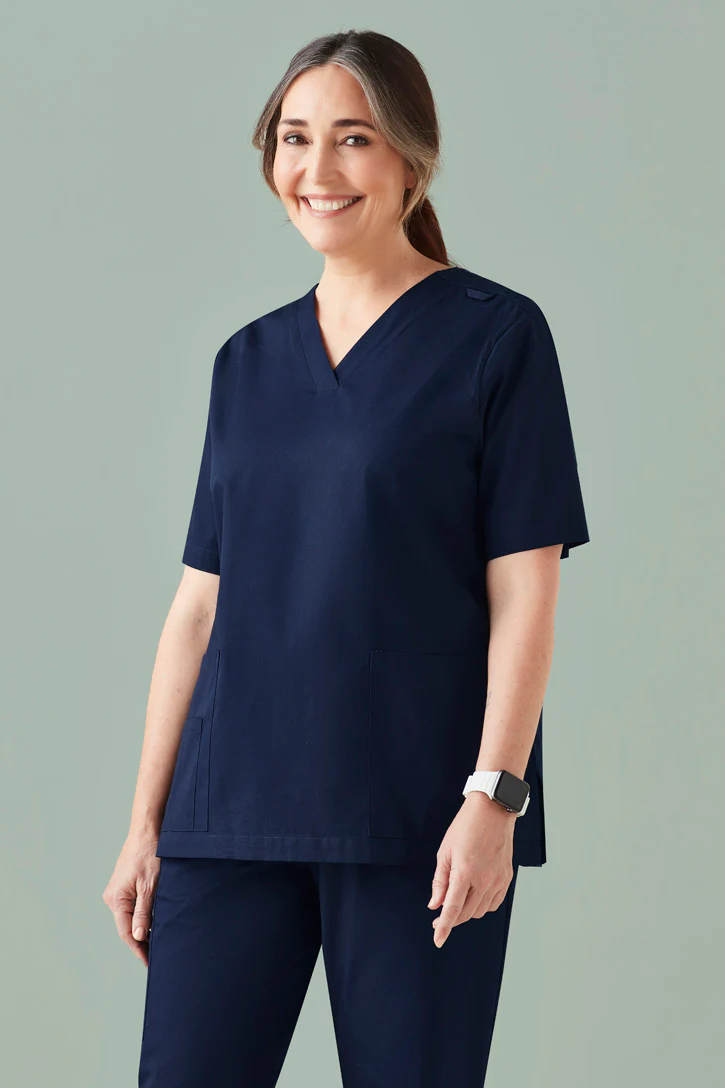 Ladies Tokyo V-Neck Scrub Top - Image 3