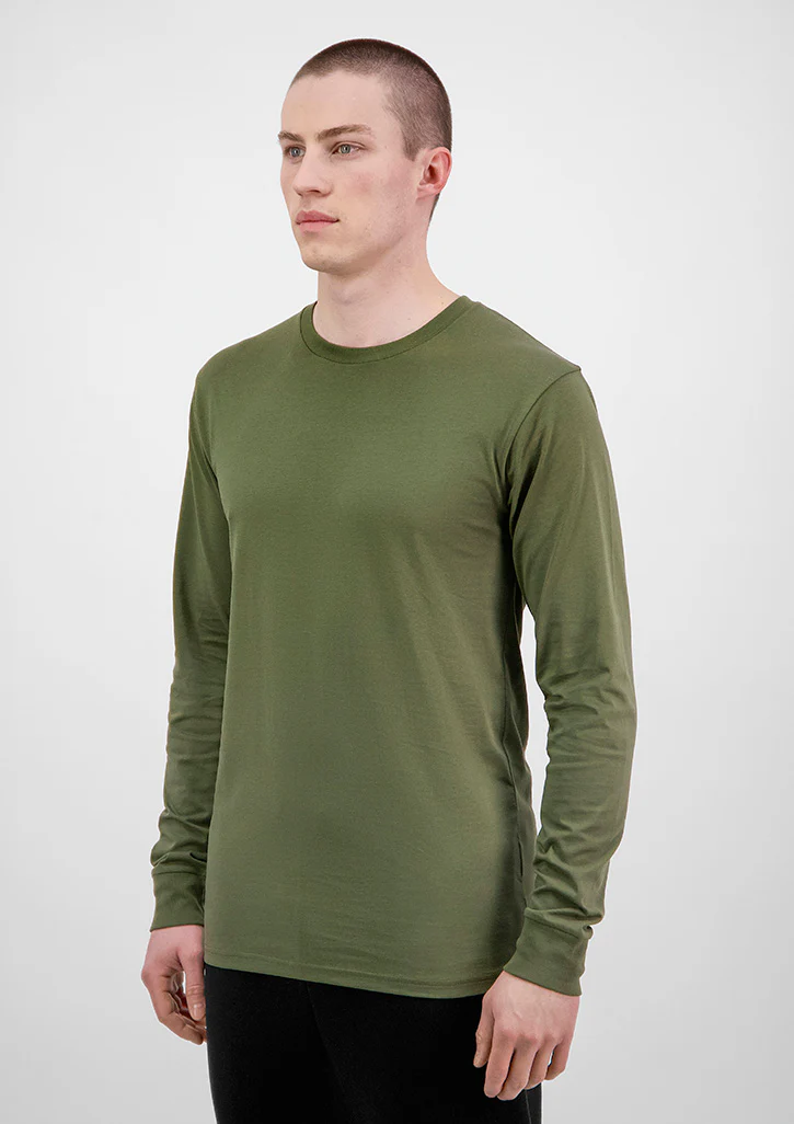 Mens Basis Long Sleeve Tee - Image 8