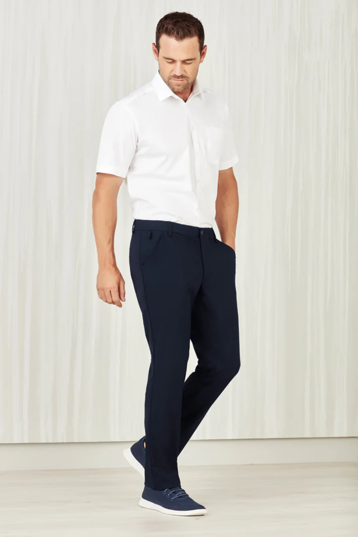 Mens Comfort Waist Flat Front Pant - Image 3