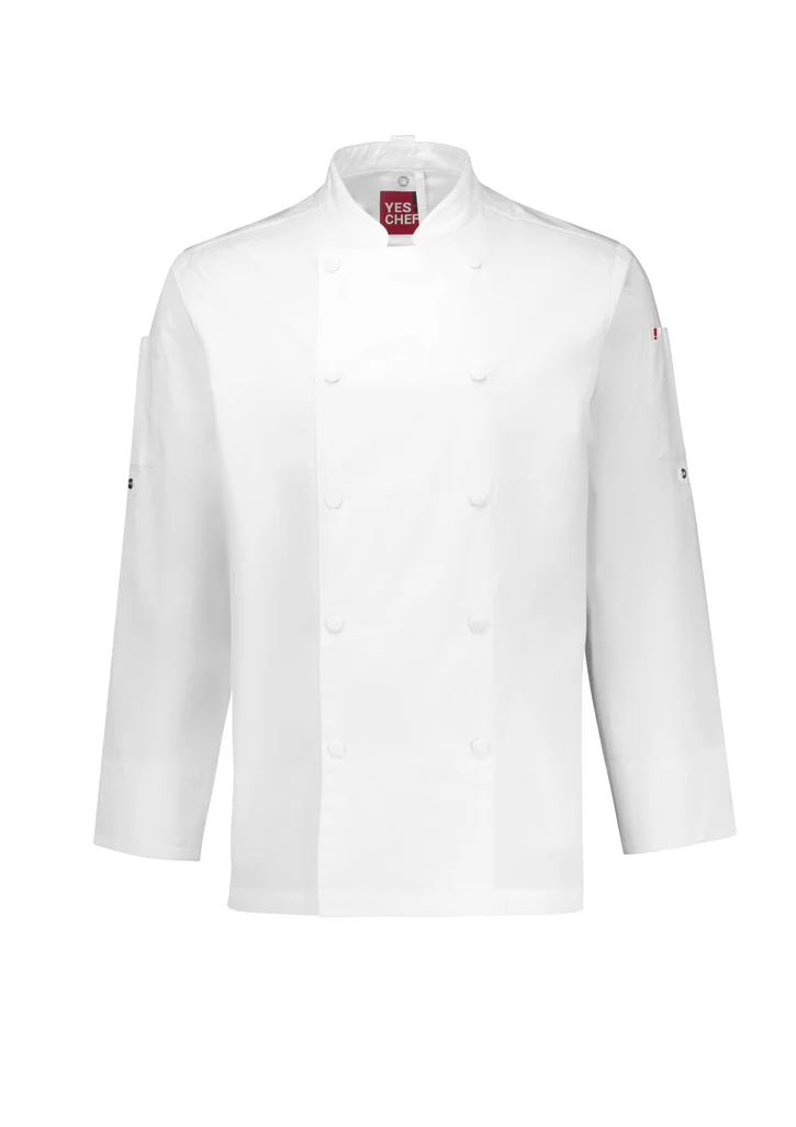 Mens Gusto Long Sleeve Chef Jacket - Image 2