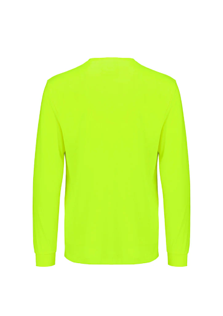 Mens Hi Vis Long Sleeve Tee - Image 5