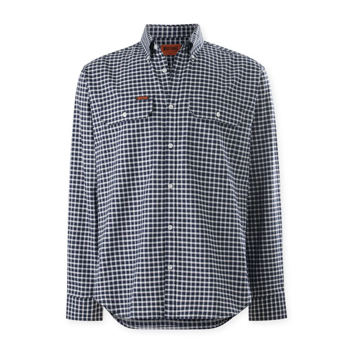 Mens Mustang Signature Formal Check Shirt - Image 7
