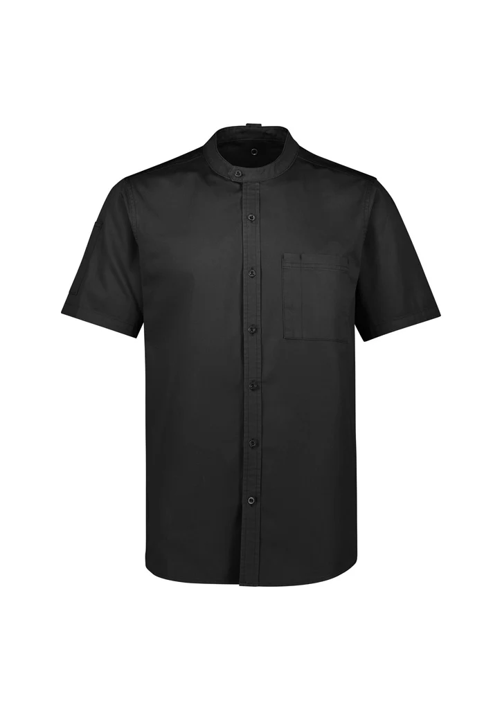 Mens Salsa Short Sleeve Chef Jacket - Image 2