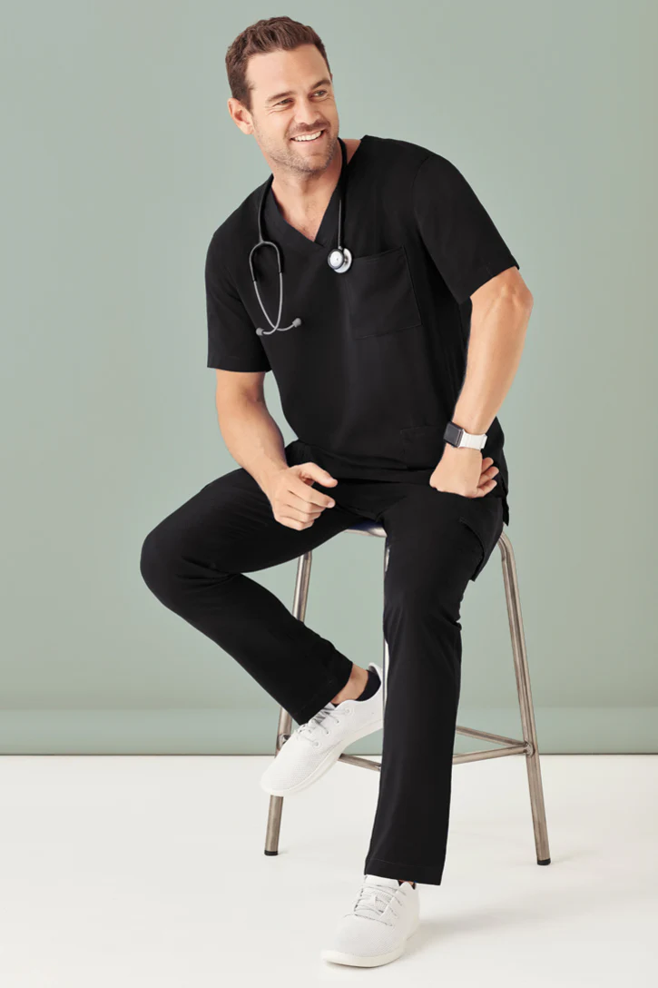 Mens V-Neck Scrub Top - Image 3