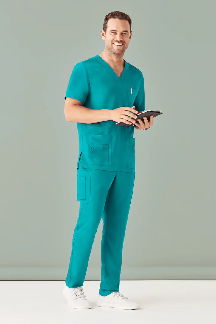 Mens V-Neck Scrub Top - Image 5