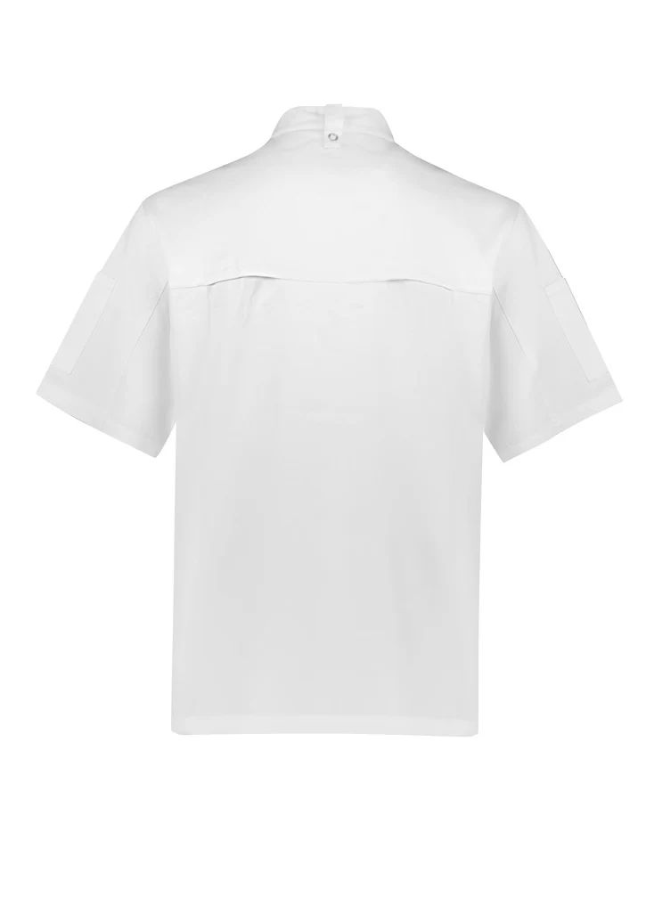 Mens Zest Short Sleeve Chef Jacket - Image 3