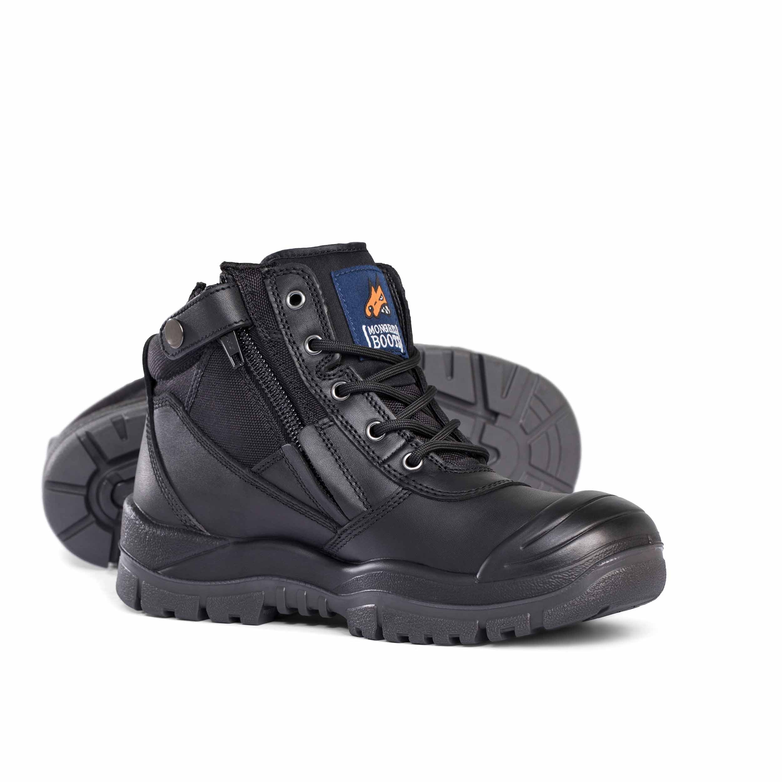 Mongrel - Black Low Leg Zip With Scuff Cap