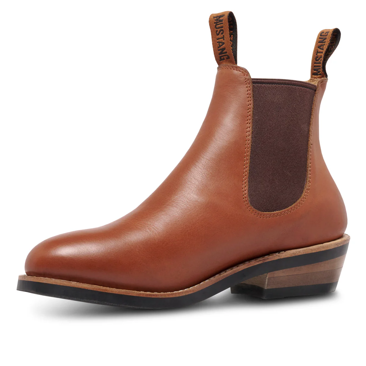 Mustang Signature Womens Pull Up Leather Boot - Image 3
