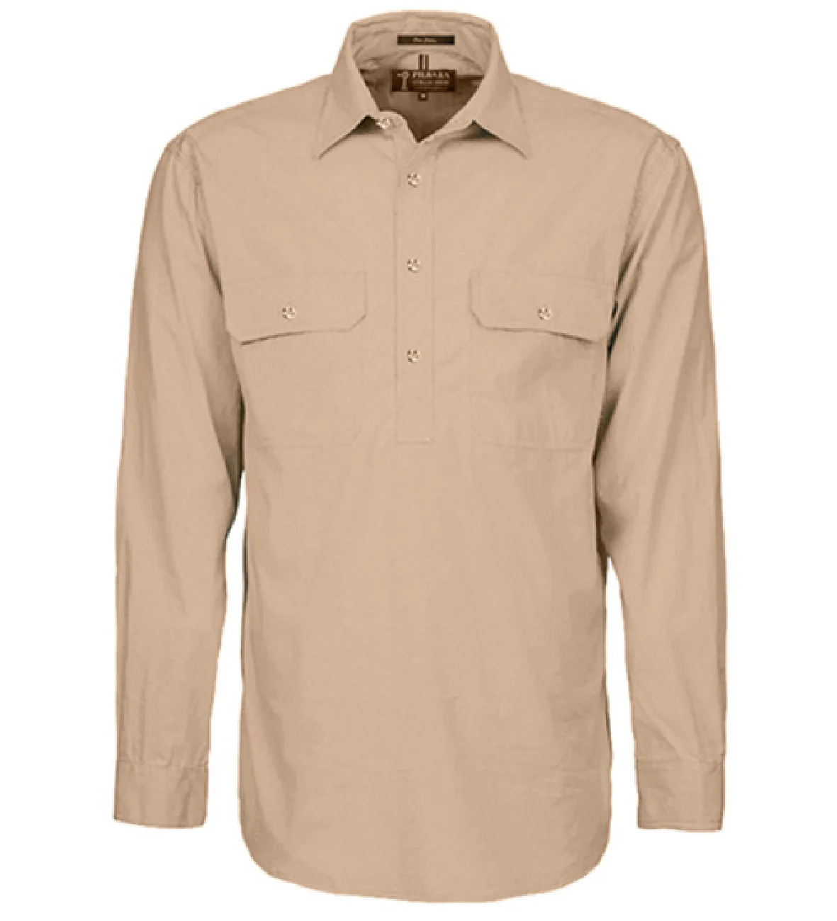 Pilbara Shirt Mens Closed Front Long Sleeve Shirt - Image 3