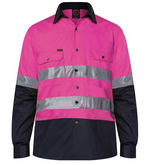 Rm1050R 2 Tone Open Front Long Sleeve - Reflective - Image 3