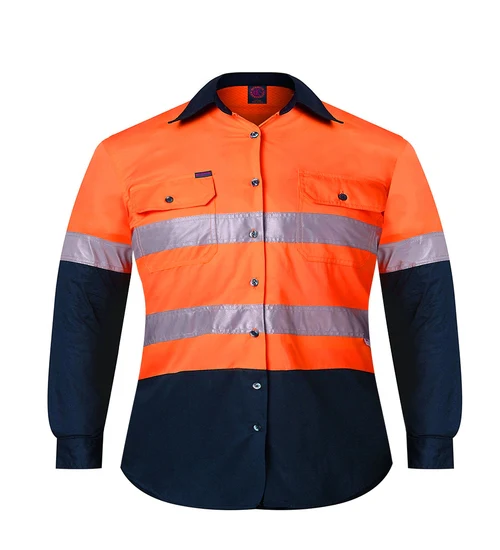 Rm4050R Kids 2 Tone Long Sleeve Reflective Shirt - Image 3