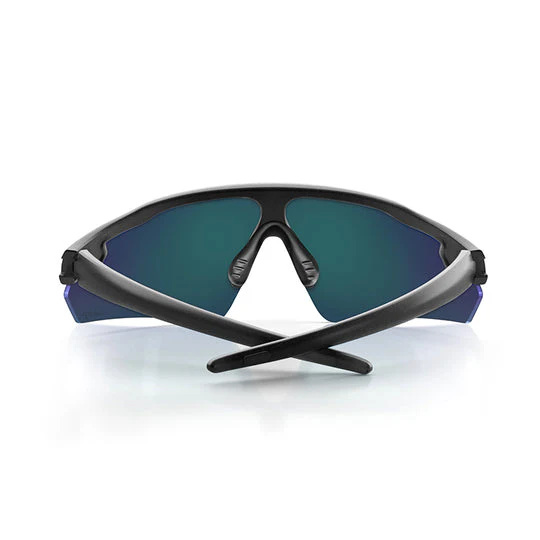 Safestyle Phantoms Matte Black Frame Reflectors Blue Lens - Image 4