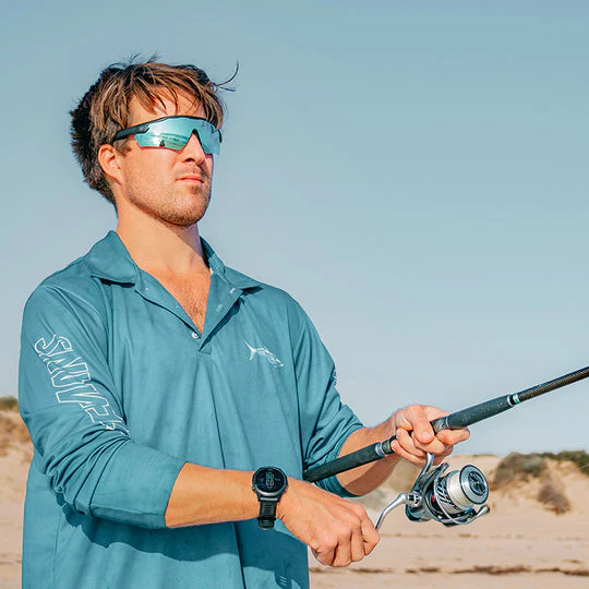 Safestyle Phantoms Matte Black Frame Reflectors Blue Lens - Image 6