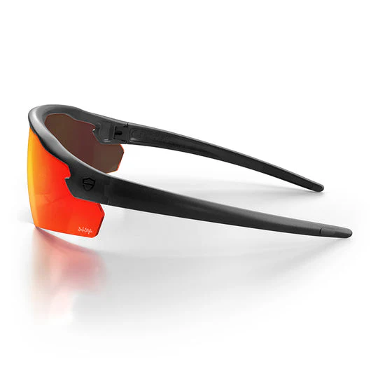 Safestyle Phantoms Matte Black Frame Reflectors Red Lens - Image 3