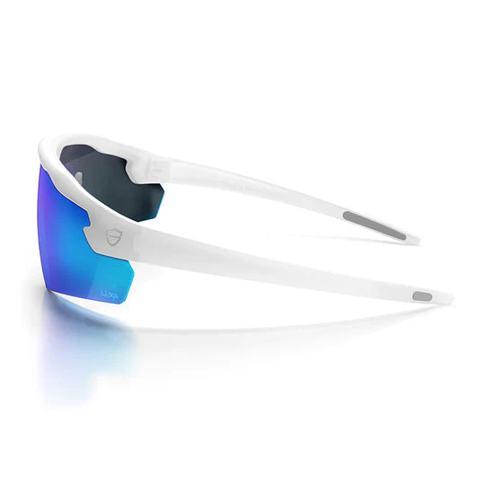 Safestyle Phantoms Matte White Frame Reflectors Blue Lens - Image 3