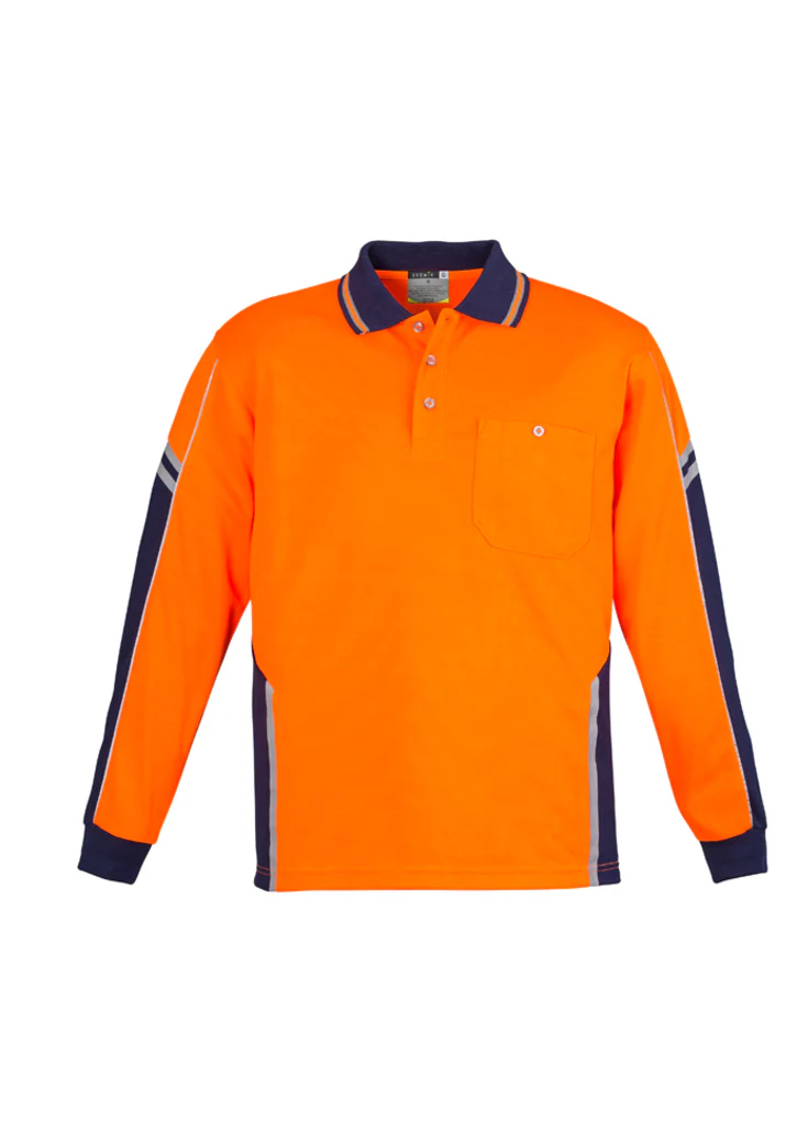 Syzmik Squad Long Sleeve Polo - Image 3