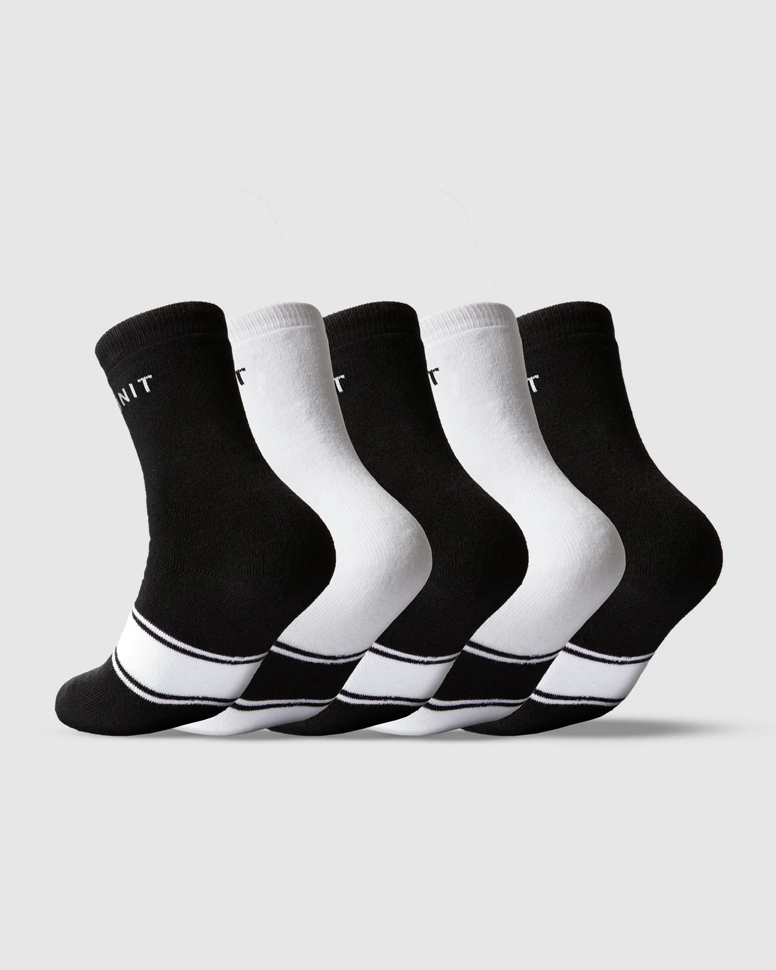 Unit Ladies Socks - Bamboo Crew - 5 Pack - Image 2