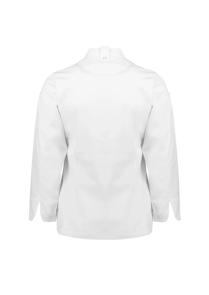 Womens Alfresco Long Sleeve Zip Chef Jacket - Image 3