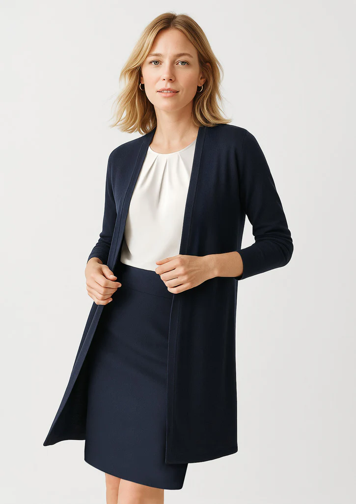 Womens Chelsea Long Line Cardigan - Image 3