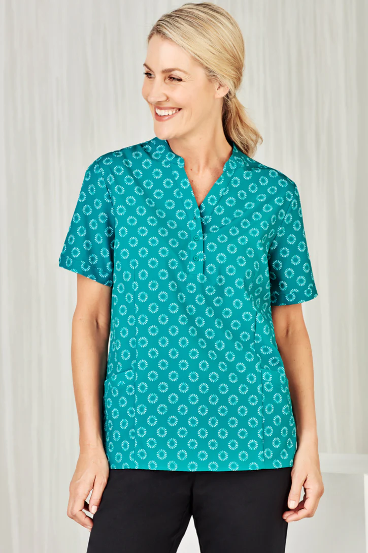 Womens Easy Stretch Daisy Print Tunic - Image 3