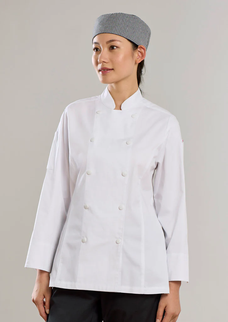 Womens Gusto Long Sleeve Chef Jacket - Image 2