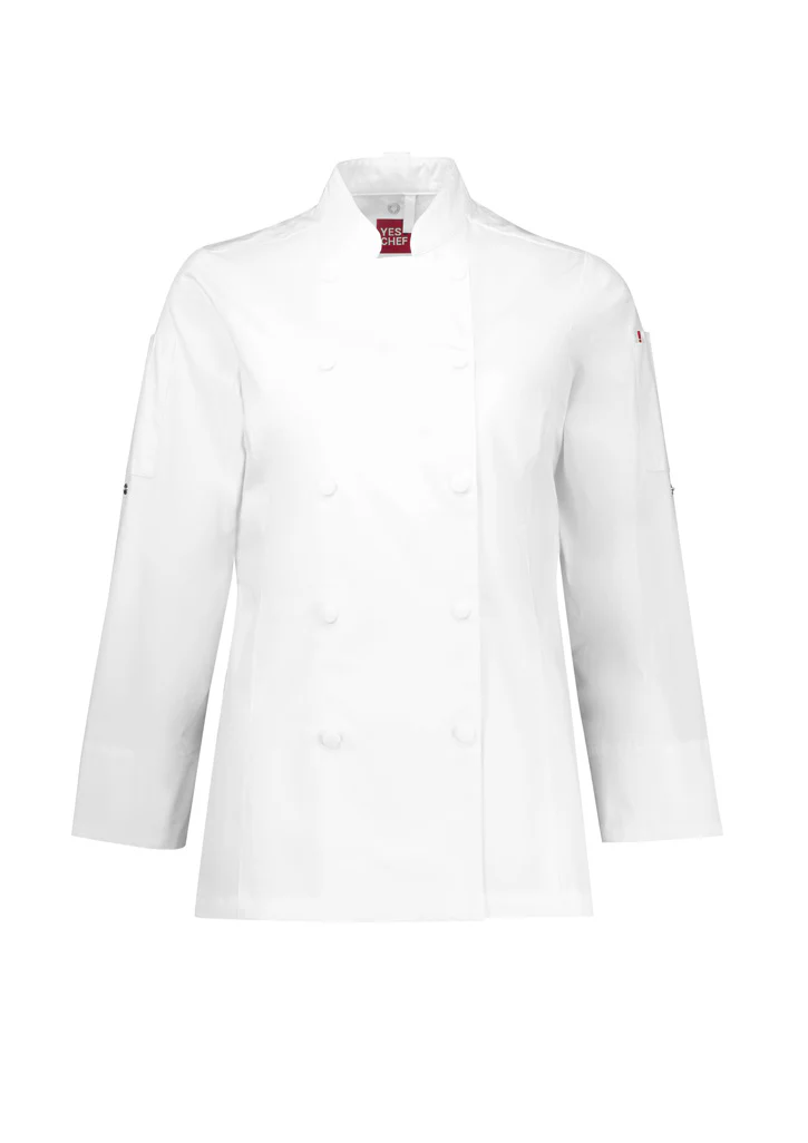 Womens Gusto Long Sleeve Chef Jacket - Image 5