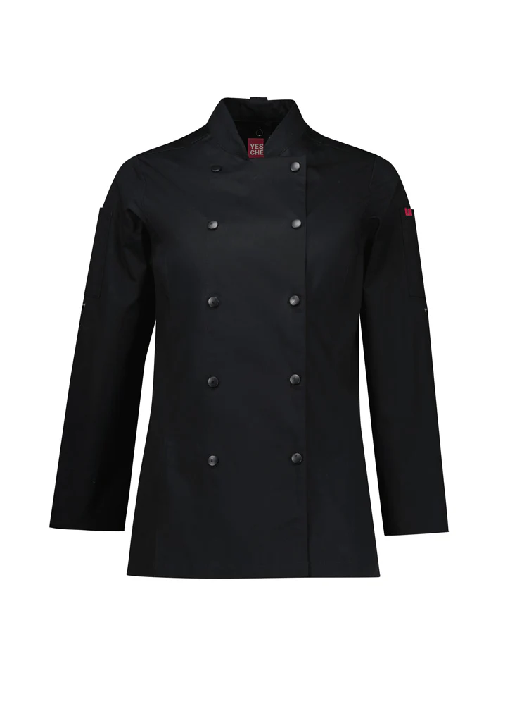 Womens Gusto Long Sleeve Chef Jacket - Image 7