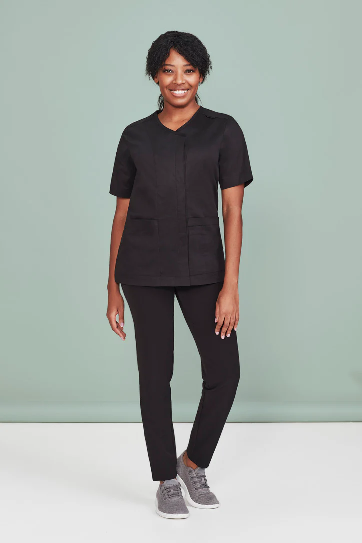 Womens Zip Front Parks Scrub Top - Image 4