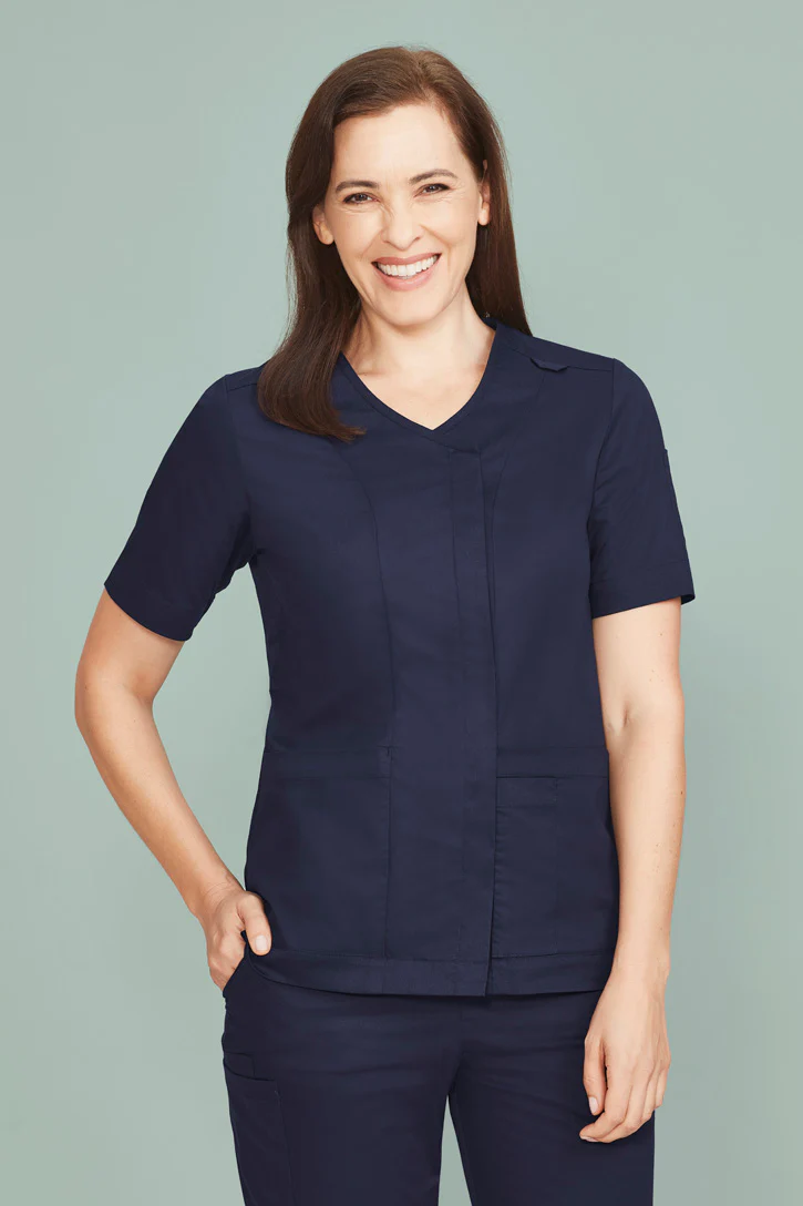 Womens Zip Front Parks Scrub Top - Image 7