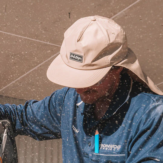 Worksite To Weekend Tan Flap Cap - Image 4